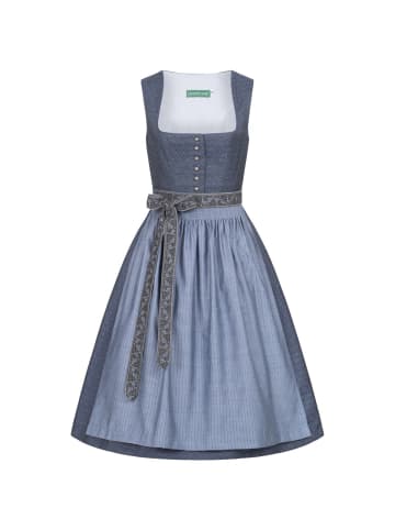 Country Line Midi Dirndl in Blau