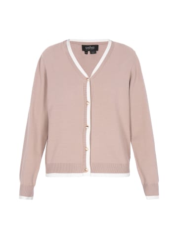 usha BLACK LABEL Women Cardigan in taupe offwhite