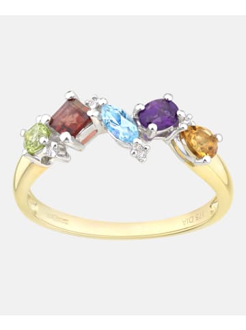 Diamant L'éternel Ring aus 375 Gelbgold mit Diamant mit Amethyst