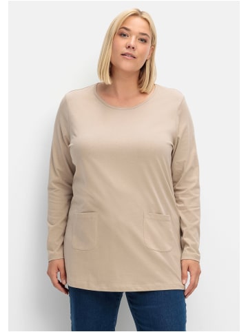 sheego Longshirt in sand