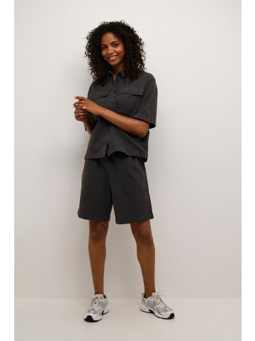 Kaffe Kurzarmhemd KAnaya Loose fit in Black Oyster