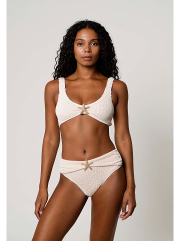 Moda Minx Bikinioberteil Starfish Scrunch Crop Top in Coconut