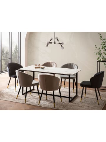 FineBuy Esstisch in Weiß / MDF / 180x90x76