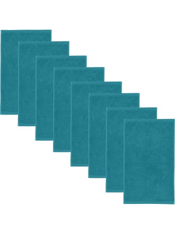 Erwin Müller Frottier Gästetuch 8er-Pack Heidenheim in petrol