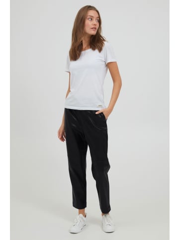 Oxmo Jogginghose OXPaulia 21800069-ME Damen Kunstleder Hose /Joggpants in Schwarz