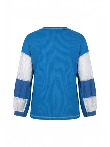 usha BLUE LABEL Women Blouse in Blue White