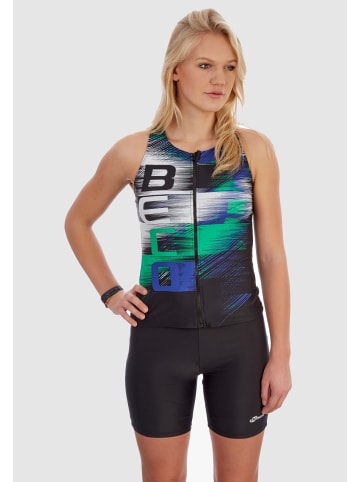 BECO the world of aquasports Tankini Schwimm Oberteil BEsuit Racerback in grün-schwarz