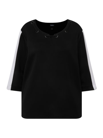 Ulla Popken Sweatshirt in schwarz
