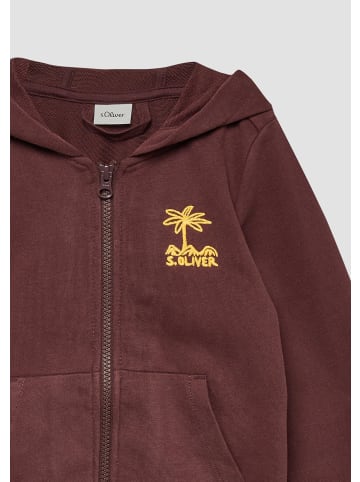 s.Oliver Sweatshirt Jacke in 4927_bordeaux
