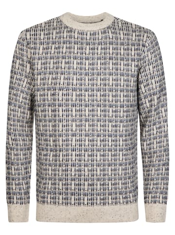 Petrol Industries Strickpullover mit geometrischem Muster irongate in Weiß