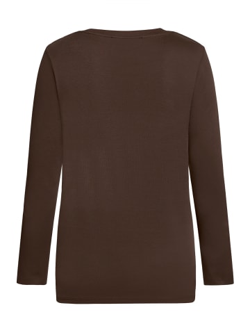 Betty Barclay Basic Shirt mit Rundhalsausschnitt in Light Maroon