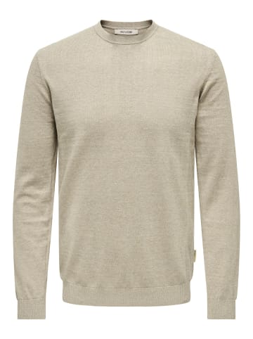 ONLY & SONS Strickpullover in Oatmeal