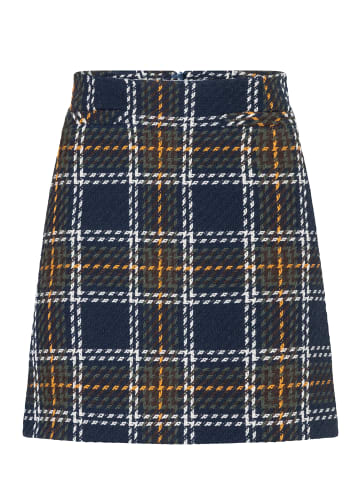 More & More Kurzer Karorock, schmal in maxi check