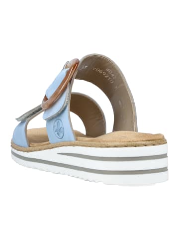 rieker Pantoletten Comfort in Hellblau