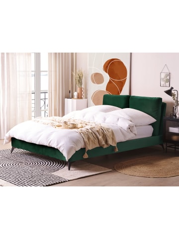 Beliani Doppelbett MELLE in Grün/Schwarz - (W) 156 x (H) 98 x (L) 233 cm