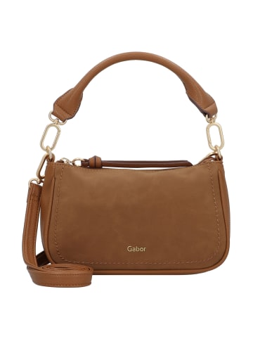 Gabor Lemonie Schultertasche S 25 cm in cognac