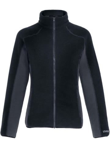 Uvex Fleecejacke/Fleecepullover in Schwarz