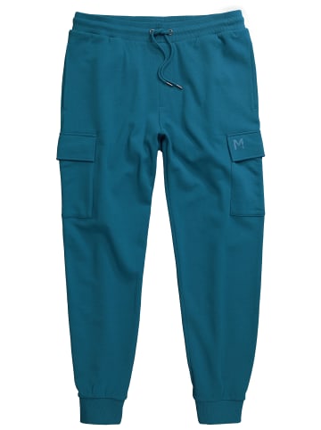 Men Plus Cargohose lang in lagunen grün