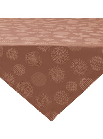 Erwin Müller Jacquard, Baumwollmischung Mitteldecke Calvia in kupfer