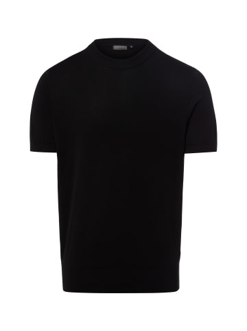 Finshley & Harding Strickshirt in schwarz