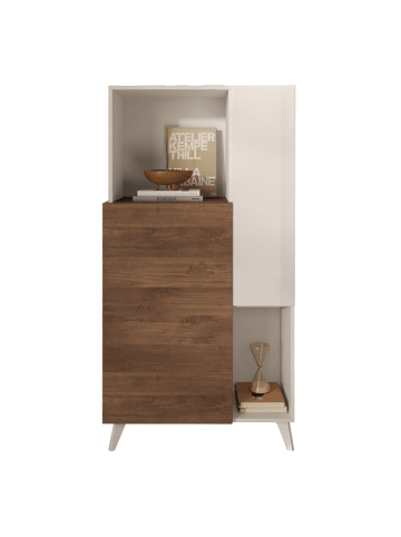 Sideboard MONACO in Weißer - (W)80  x (H)155  x (L)43 cm