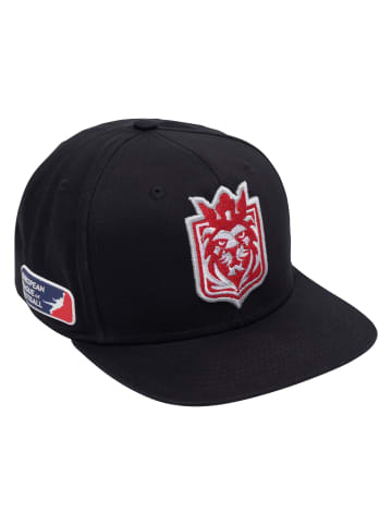DEF DEF Snapback in jet black/tomato
