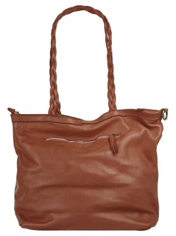 Samantha Look Shopper echt Leder in cognac