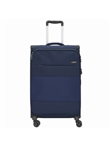 D&N Travel Line 9004 4-Rollen Trolley 68 cm in blau