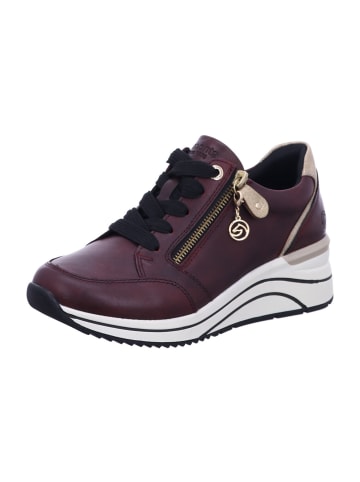 remonte Schnürschuhe in cerise/ginger/gold