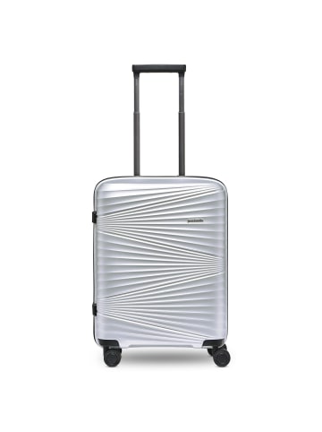 Pactastic Collection 02 THE CABIN 4 Rollen Kabinentrolley 55 cm in silver metallic 2