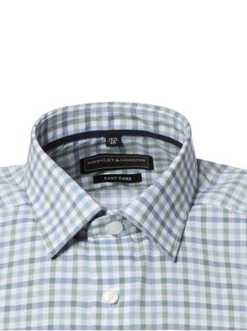 Finshley & Harding Businesshemd in schilf marine - 0004