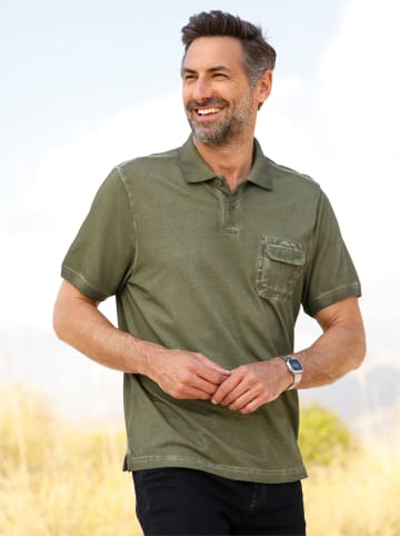 WITT WEIDEN Kurzarm-Poloshirt in oliv