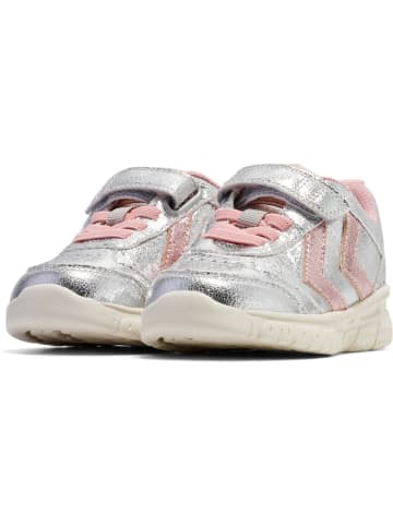 Hummel Kinder Sneaker "Crosslite Glitter Infant" in Silber