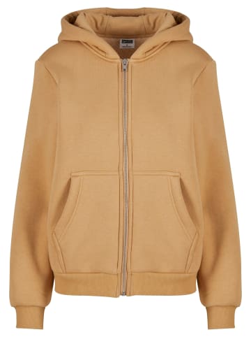 Urban Classics Urban Classics Ladies Bonded Sherpa Zip Hoody in unionbeige