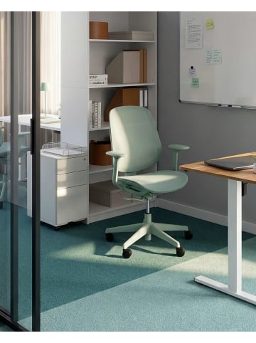 Beliani Bürostuhl AERI in Grün/Schwarz - (W) 60 x (H) 93 x (L) 60 cm