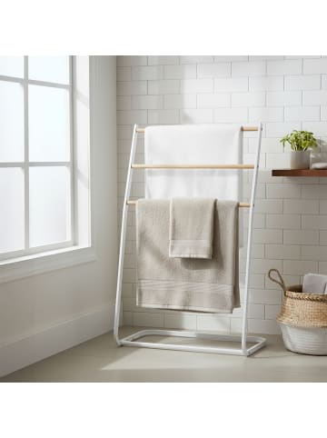relaxdays Handtuchhalter in Weiß