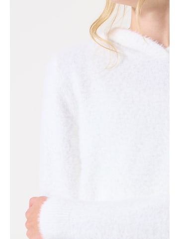 Garcia Pullover mit Kapuze in off white