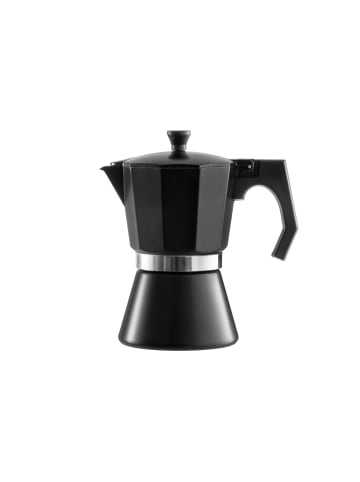 Maku Kaffeekanne aus Aluminium, 300 ml in Schwarz, 18 x 18 x 10,5 cm