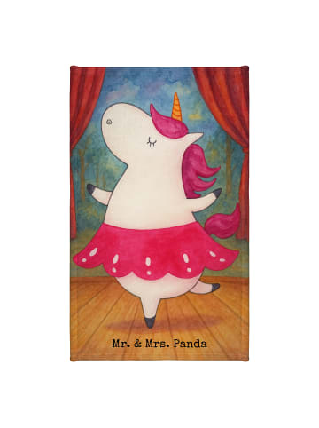 Mr. & Mrs. Panda Gästehandtuch Einhorn Ballerina Design ohne Spruch in Weiß