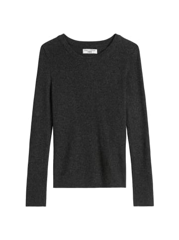 Marc O'Polo DENIM Rippstrick-Pullover slim in Anthra Melange