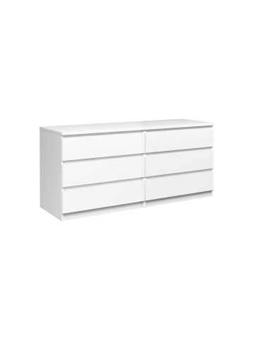 ebuy24 Kommode Nada Weiß 154 x 50 cm