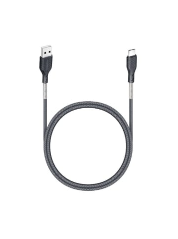 COFI 1453 Carbon Ladekabel USB auf Typ C QC3.0 3A CB-02B zum Aufladen in Schwarz