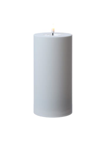 Deluxe Homeart LED Kerze MIA für Innen/Außen flackernd H: 20cm D: 10cm in weiß