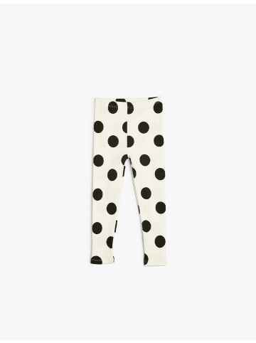 KOTON Leggings in Ekru Gemustert