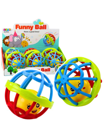 Wisam Ball mit Rassel Sensory Gummi Elastisch Bunt