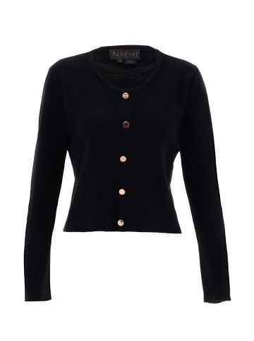 NAEMI Damen Strickpullover in Schwarz