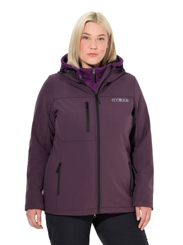 Ulla Popken Softshelljacke in dunkle brombeere