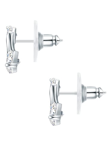 Lulu & Jane Ohrstecker Metall-Legierung Zirkonia in silber