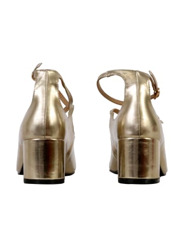 Divine Factory Pumps mit Riemchen Gold