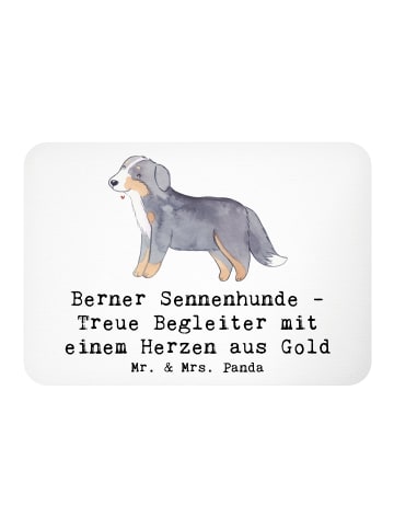 Mr. & Mrs. Panda Magnet Berner Sennenhund Herz mit Spruch in Weiß